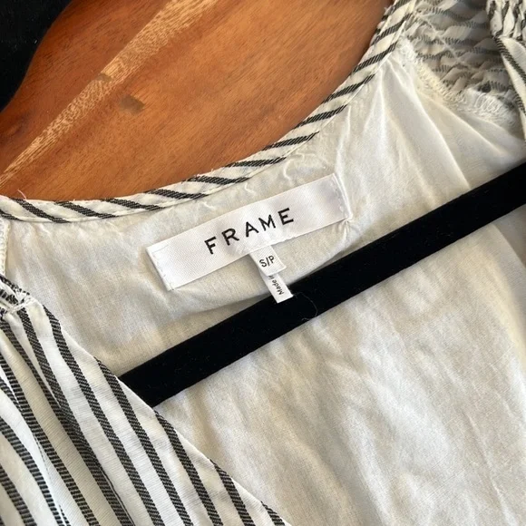 Frame High Low Striped Dress Sz S - Picture 3 of 11